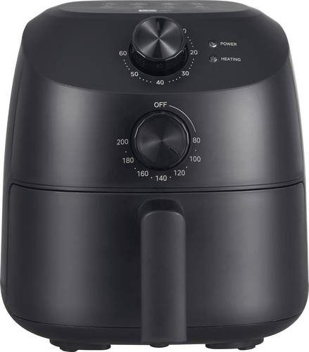 Aeco Cube Heißluft-Fritteuse 2 l 1150 W Timerfunktion, BPA-frei, Antihaftbeschichtung Schwarz