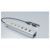I-tec CAHUBMETAL7 7 Port USB-Kombi-Hub Grau I-tec CAHUBMETAL7 7 Port USB-Kombi-Hub Grau