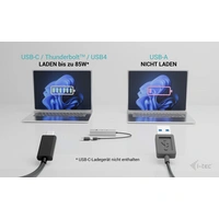 I-tec CAHUBMETAL2A2CPD 4 Port USB-Kombi-Hub Silber I-tec CAHUBMETAL2A2CPD 4 Port USB-Kombi-Hub Silber