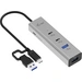 I-tec CAHUBMETAL2A2CPD 4 Port USB-Kombi-Hub Silber I-tec CAHUBMETAL2A2CPD 4 Port USB-Kombi-Hub Silber