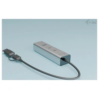 I-tec CAHUBMETAL2A2CPD 4 Port USB-Kombi-Hub Silber I-tec CAHUBMETAL2A2CPD 4 Port USB-Kombi-Hub Silber