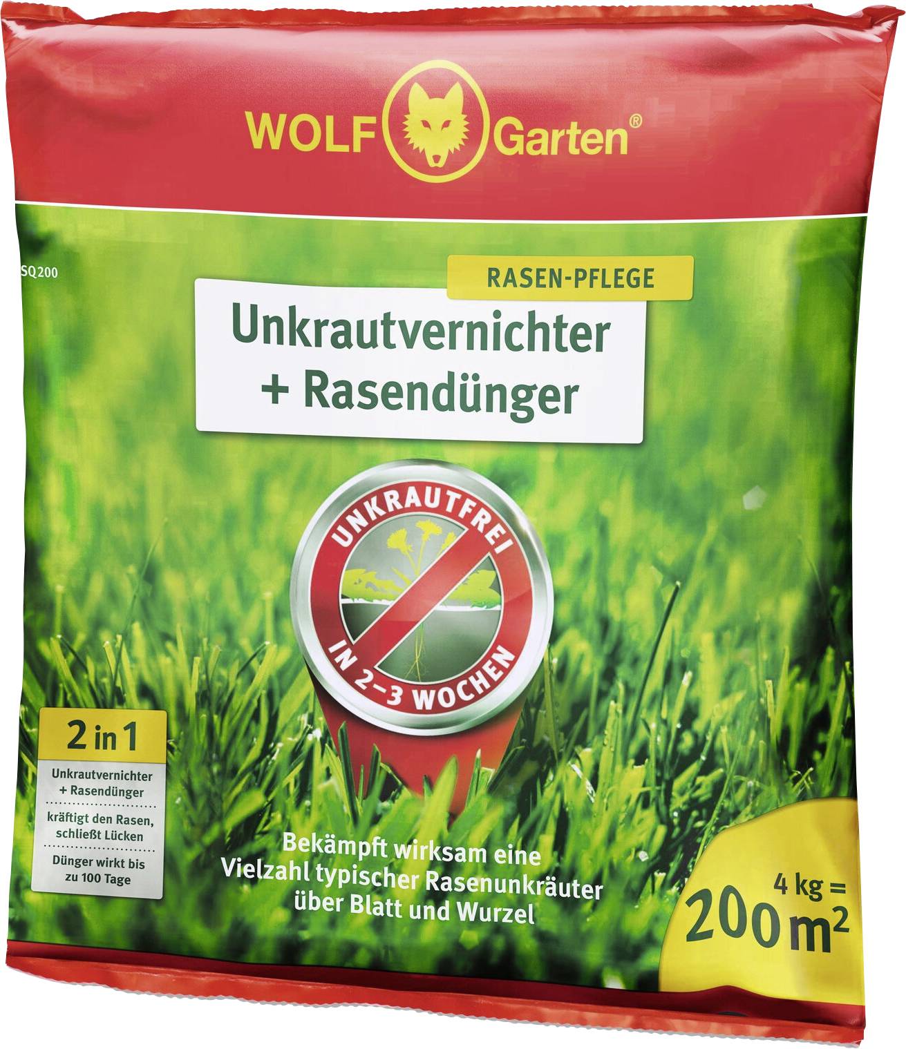 WOLF-Garten 3840726 2-IN-1 Unkrautvernichter + Rasendünger SQ 200 /D 1St.