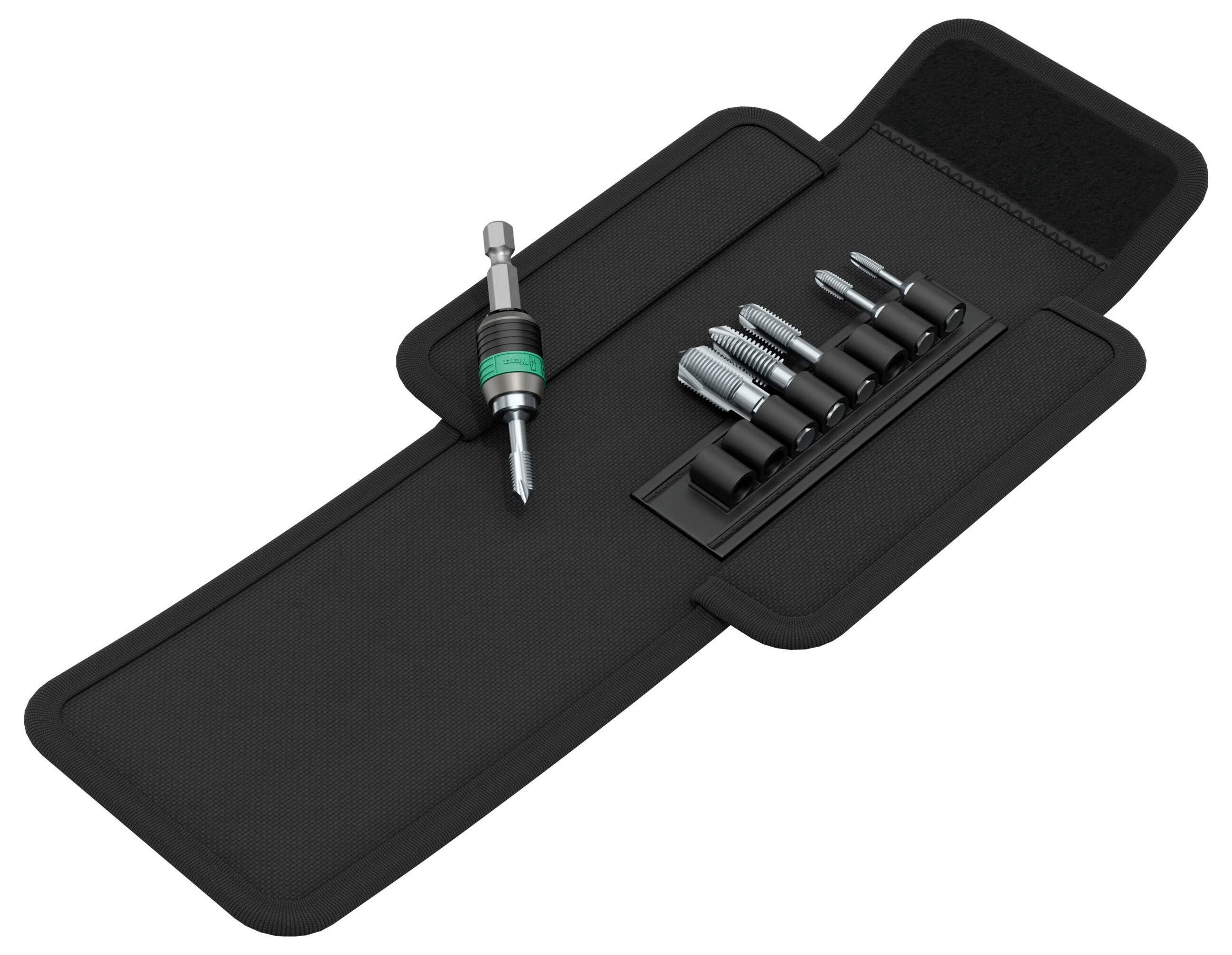 Wera 05104754001 Gewindebohrer 7teilig metrisch Rechtsschneidend DIN ISO 1173, DIN 3126 HSS 1 Set