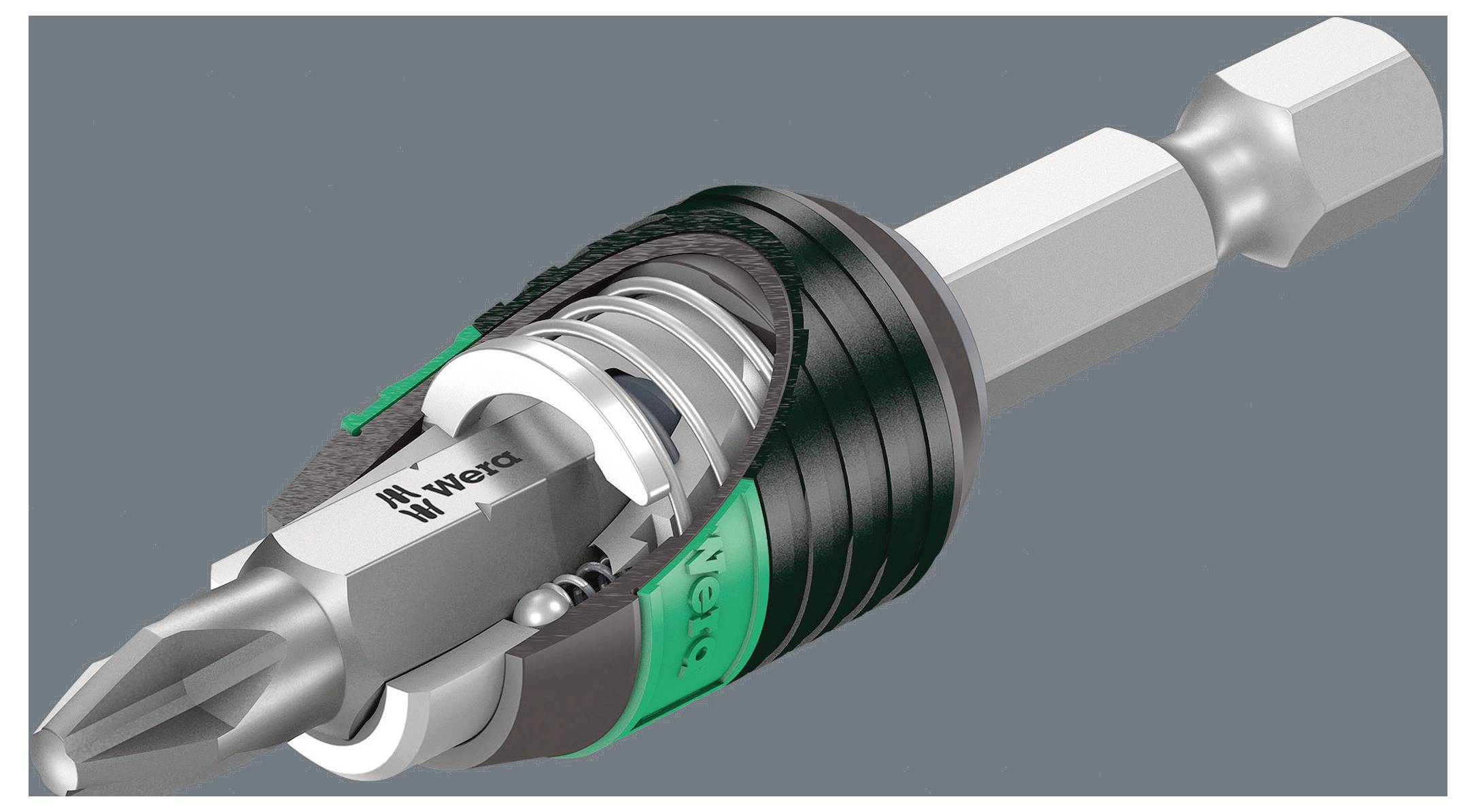 Wera 05104751001 Gewindebohrer 7teilig metrisch Rechtsschneidend DIN ISO 1173, DIN 3126 HSS 1 Set