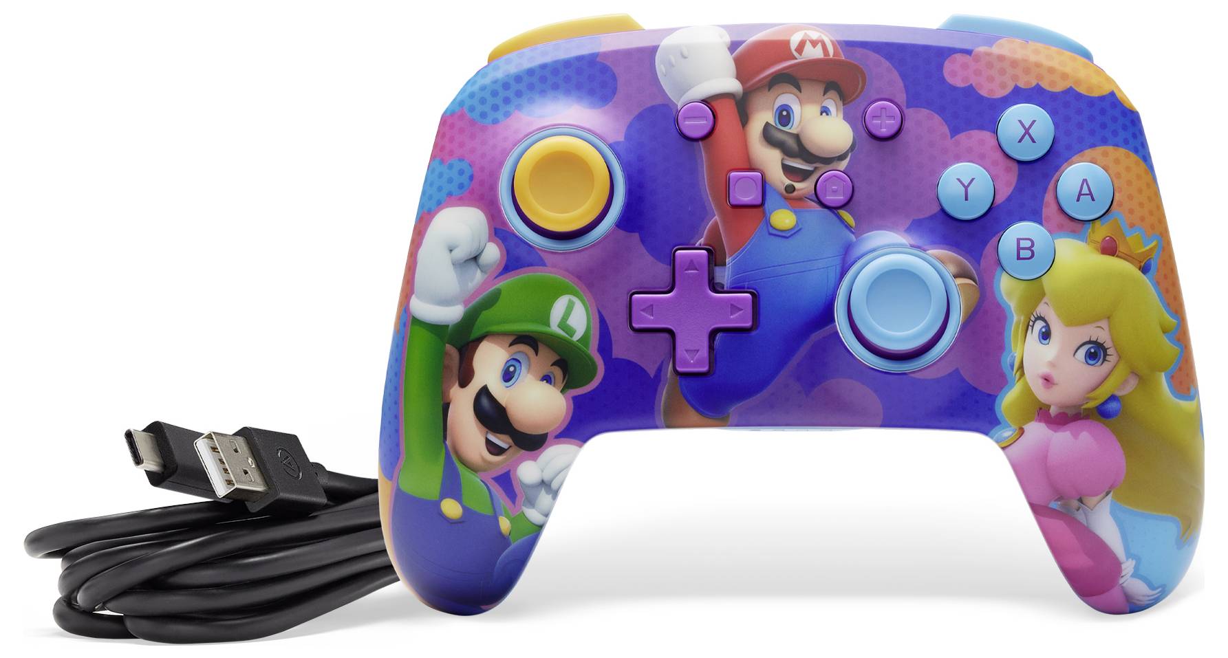 Power A "Color Splash Heroes" Controller Nintendo Switch, Nintendo Switch Lite, Nintendo Switch OLED
