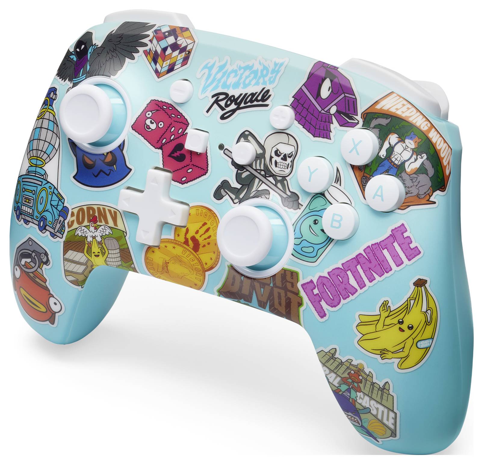 Power A "Fortnite Sticker Mania" Controller Nintendo Switch, Nintendo Switch Lite, Nintendo Switch OLED