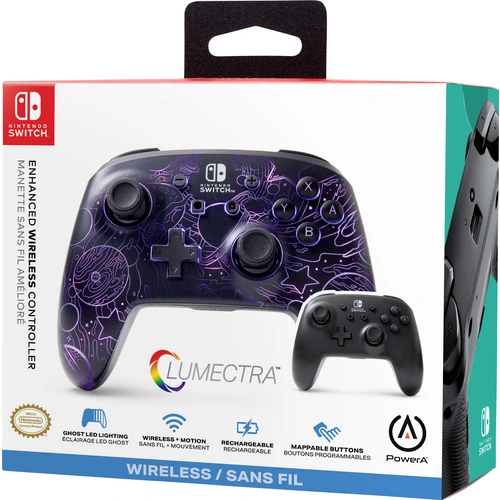 Power A Lumectra - "Galactic Vortex" Controller Nintendo Switch, Nintendo Switch Lite, Nintendo Switch OLED Schwarz Power A Lumectra - "Galactic Vortex" Controller Nintendo Switch, Nintendo Switch Lite, Nintendo Switch OLED Schwarz
