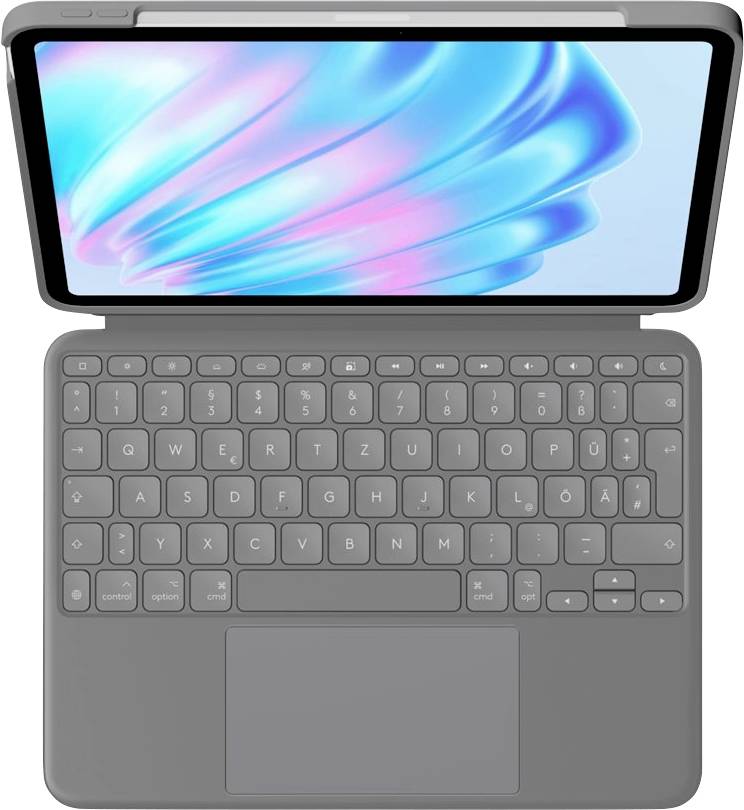 Logitech Combo Touch Tablet-Tastatur mit Hülle Passend für Marke (Tablet): Apple iPad Air 11" (M2, 2024), iPad Air 11" (M3, 2025)