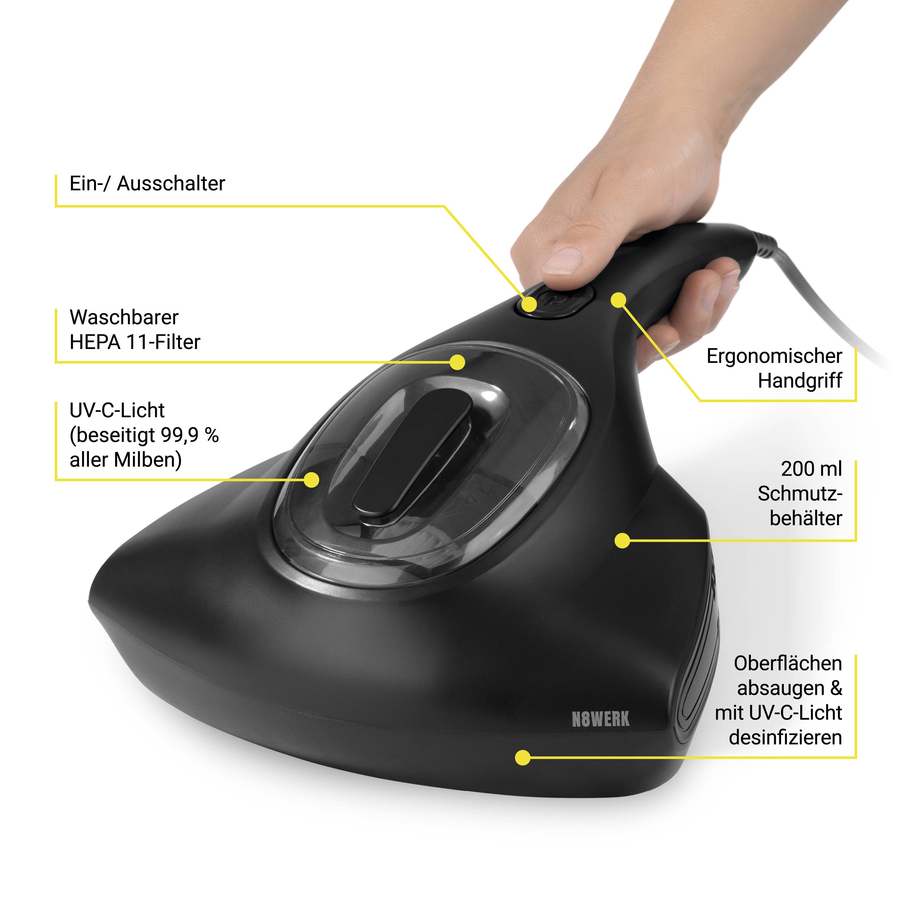 N8WERK UV-C 01997 Handstaubsauger