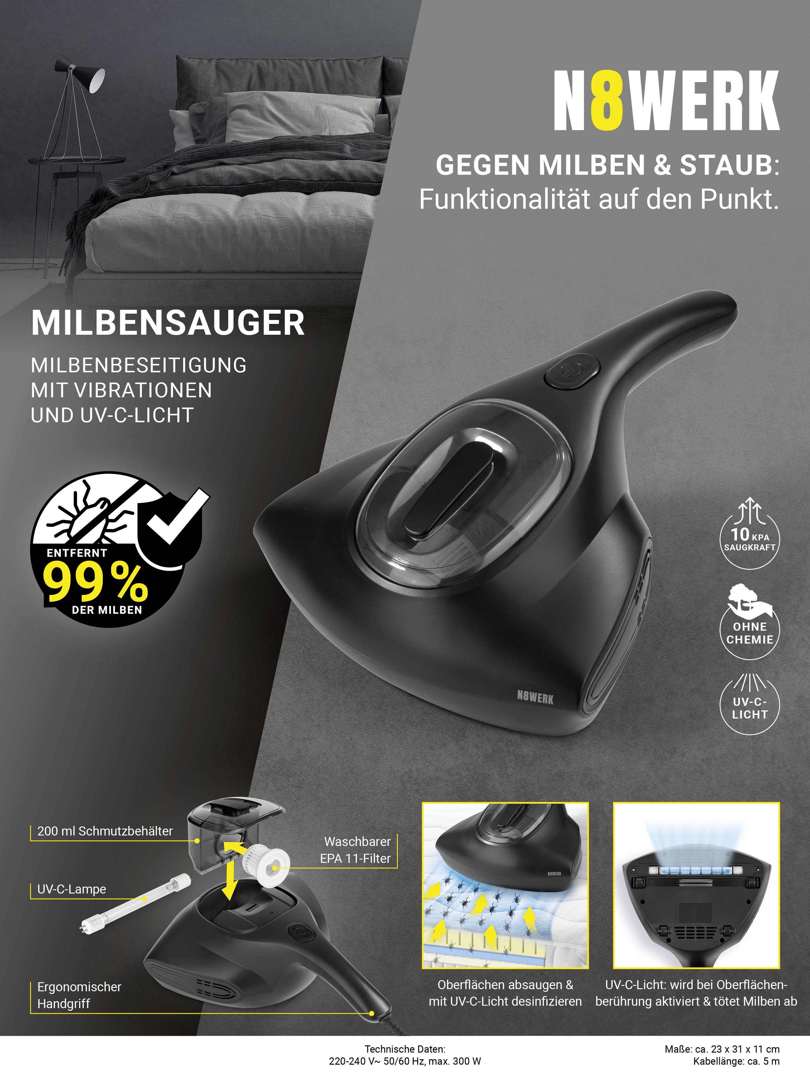 N8WERK UV-C 01997 Handstaubsauger