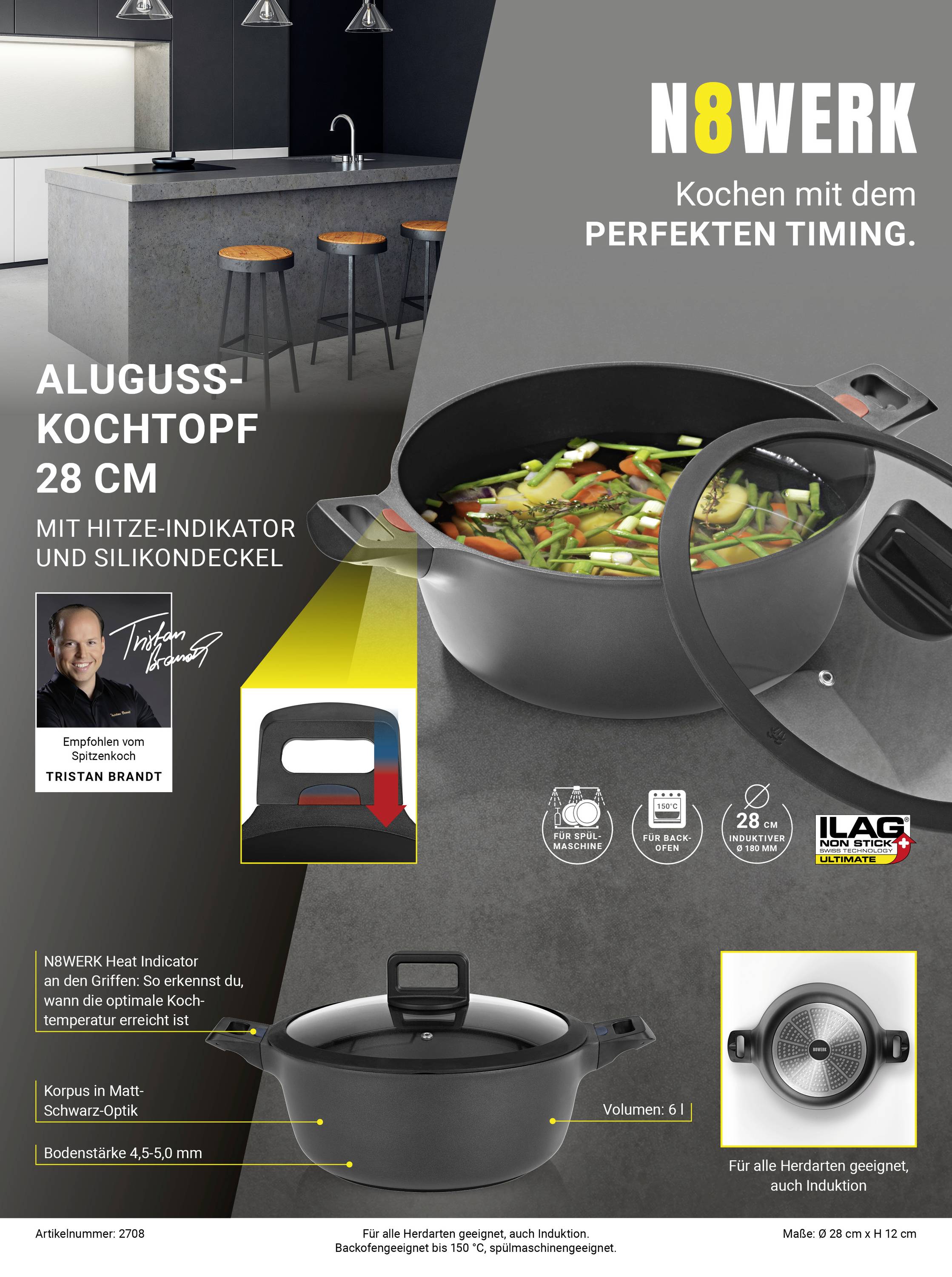 N8WERK 02708 Kochtopf 280mm