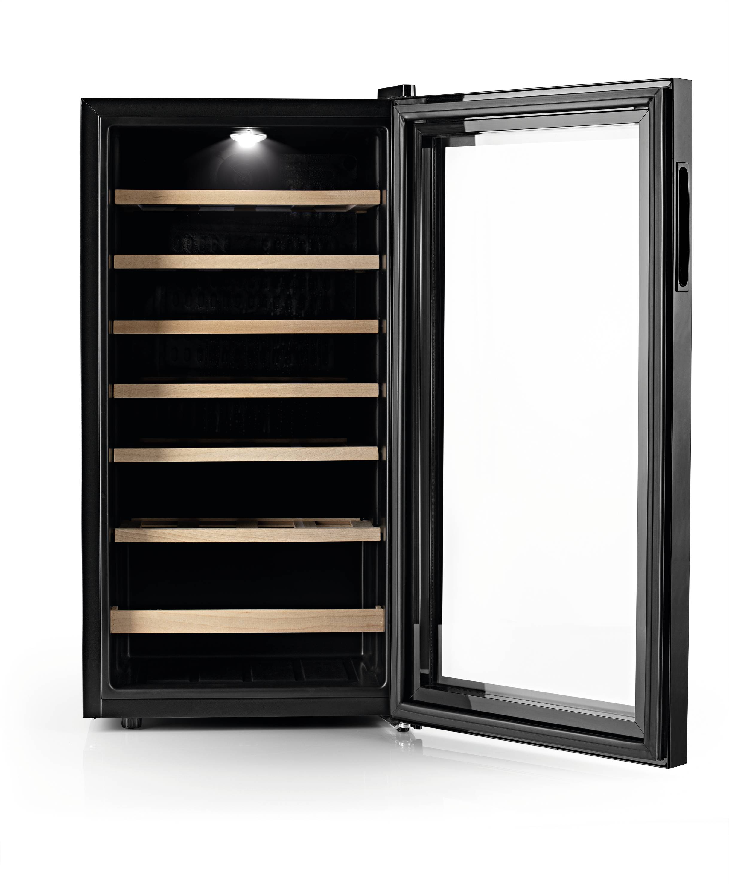 N8WERK JC-88E/HC Glaskühlschrank 88l EEK: G (A - G) Standgerät Schwarz