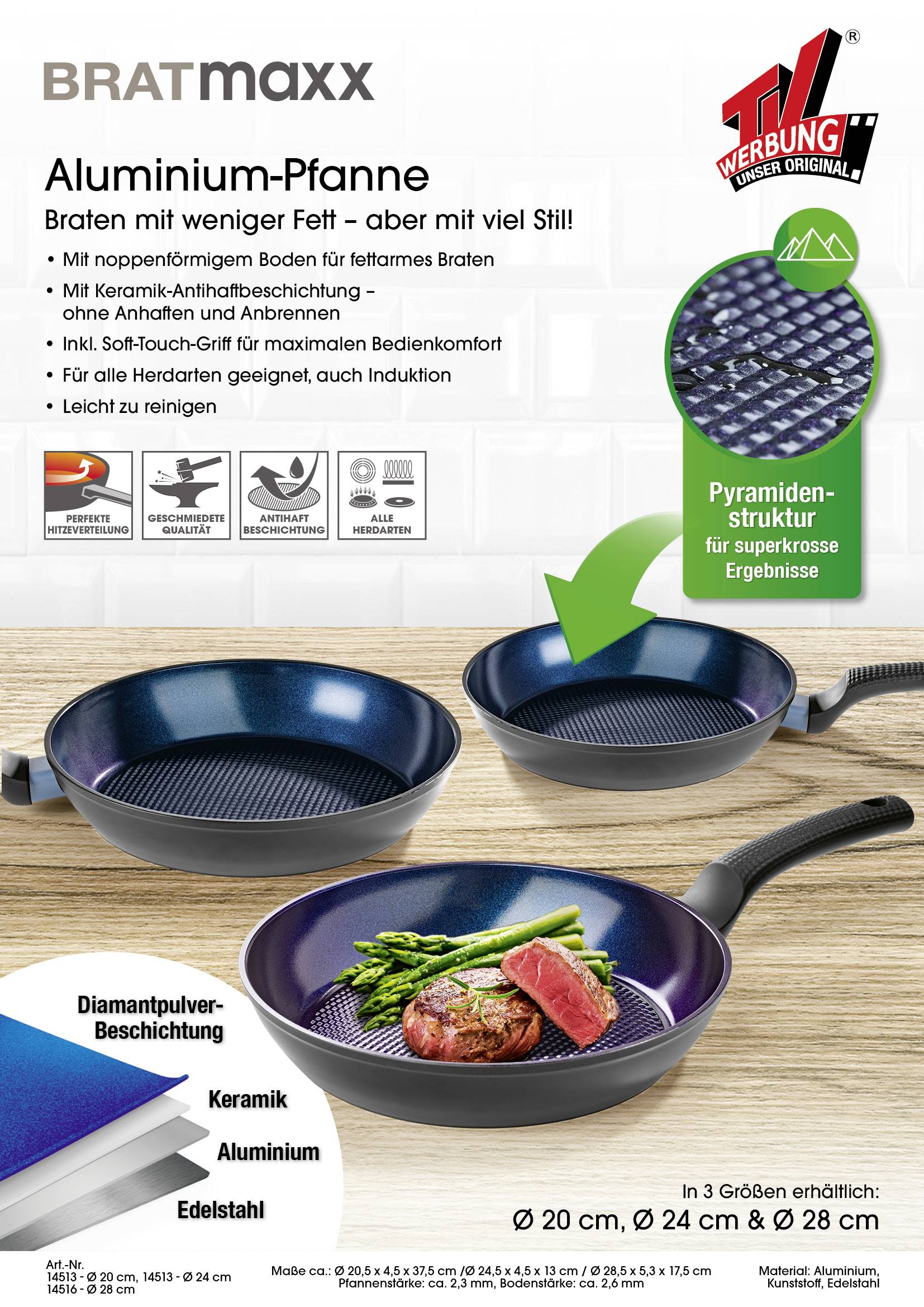 Bratmaxx 14513 Pfanne 240 mm