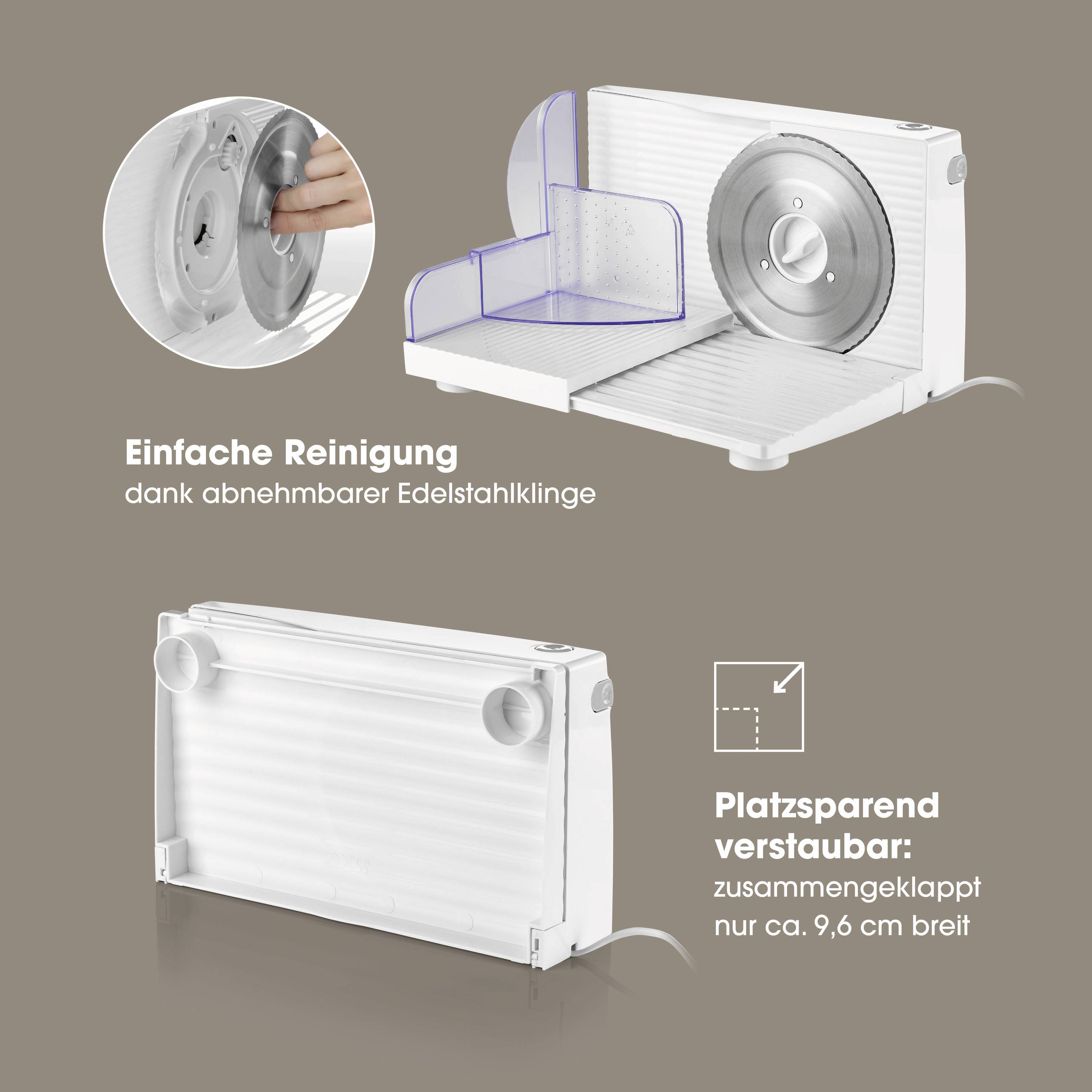 GourmetMaxx Allesschneider 15284 Weiß