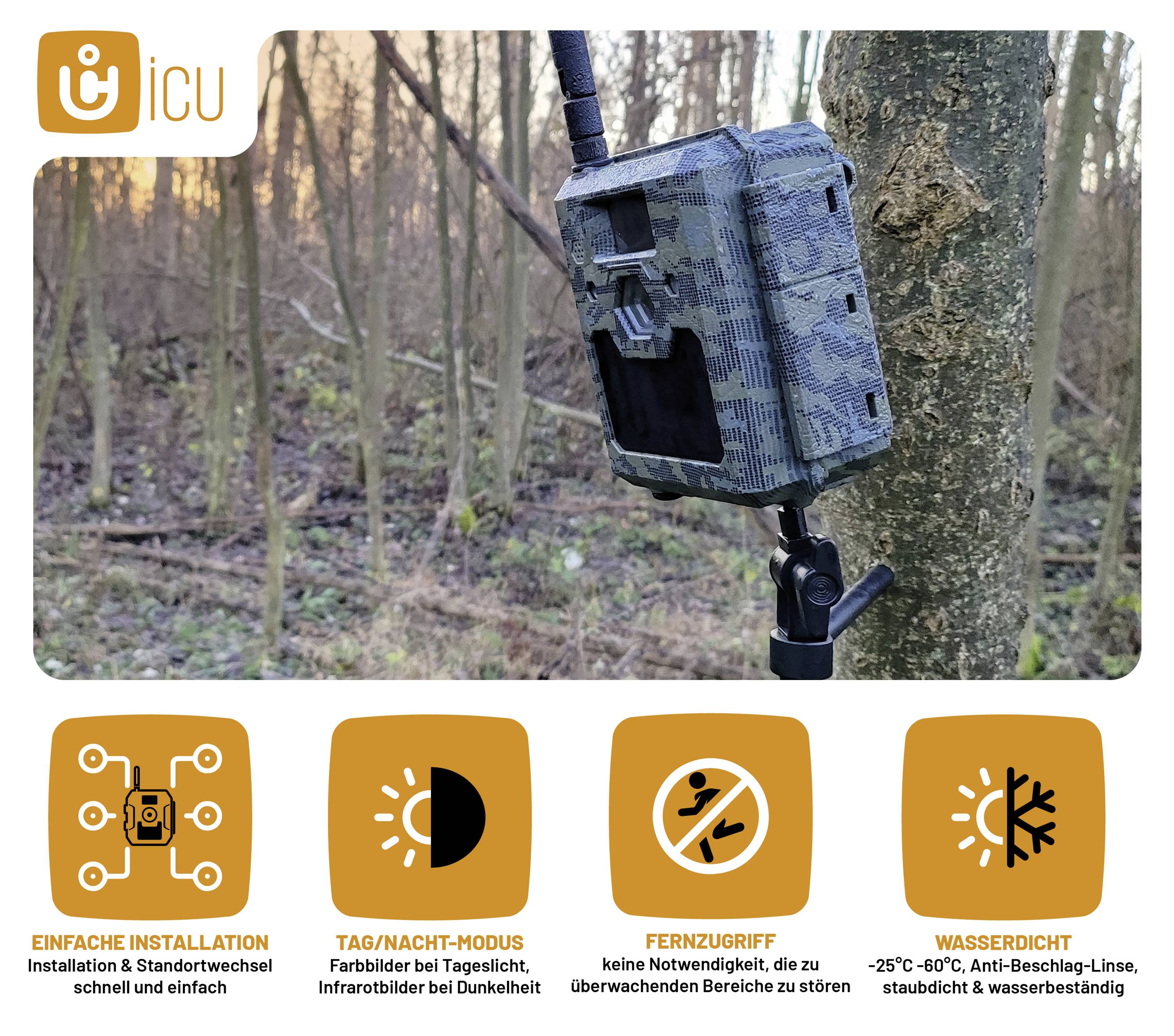 ICU CLOM EasyCam Wildkamera Tarn-Braun