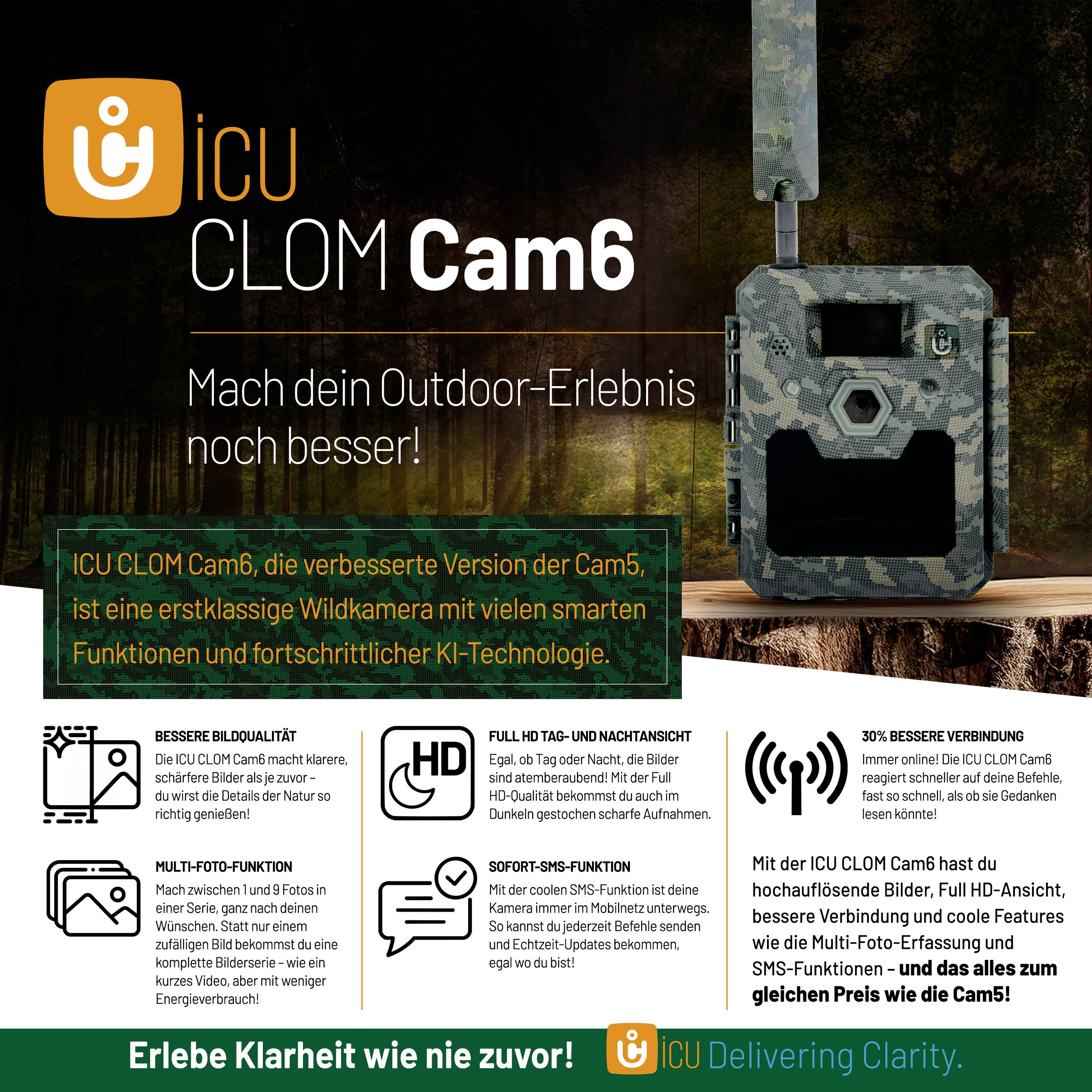 ICU CLOM Cam6 Wildkamera Camouflage