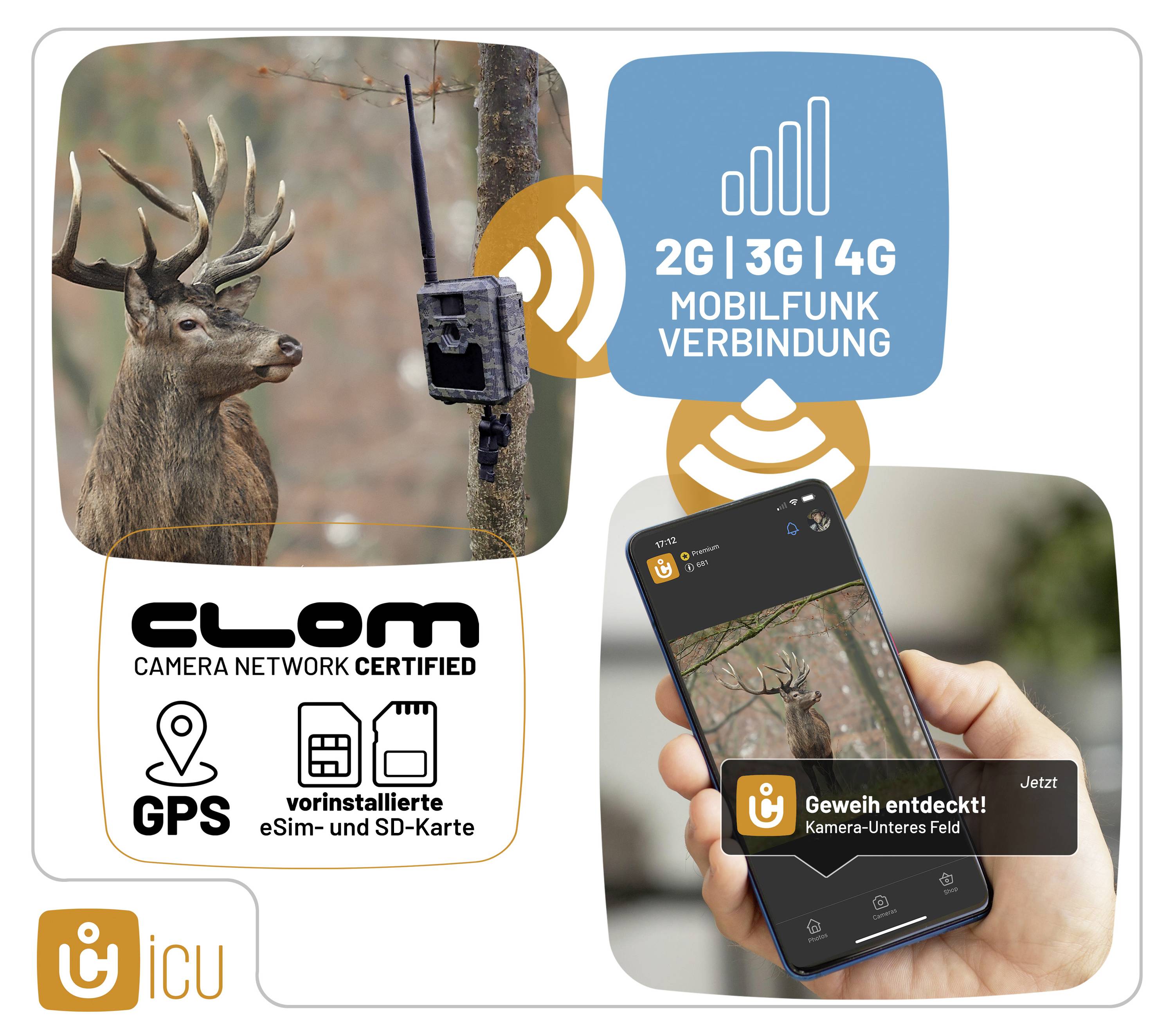 ICU CLOM Cam-S Wildkamera Tarn-Grün