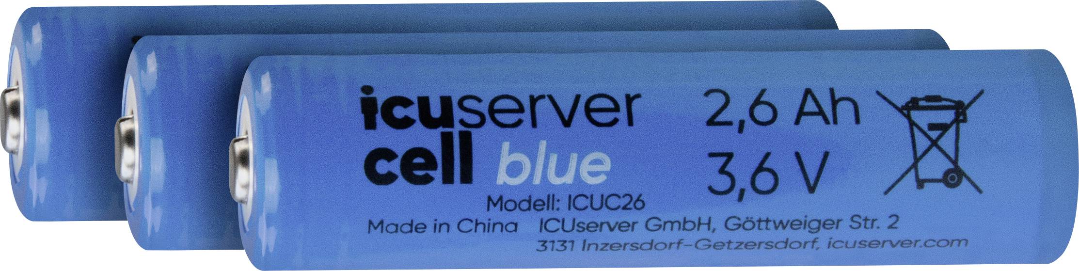 ICU CellPower Blau Spezial-Akku Li-Ion 2600 mAh 1.2V 1St.