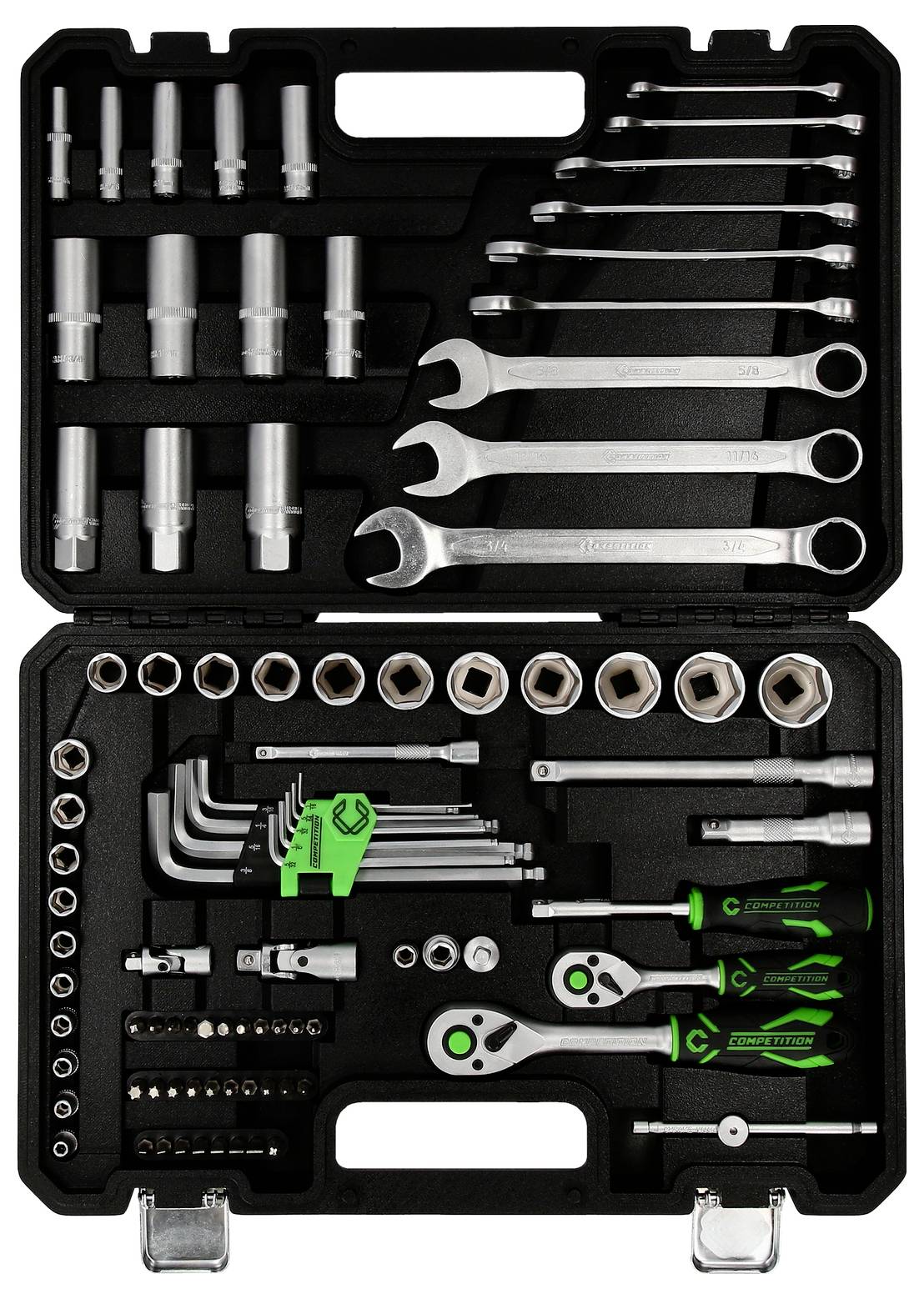 KS Tools 512.0092 COMPETITION 1/4" + 3/8" Steckschlüssel -Satz Steckschlüsseleinsatz 512.0092