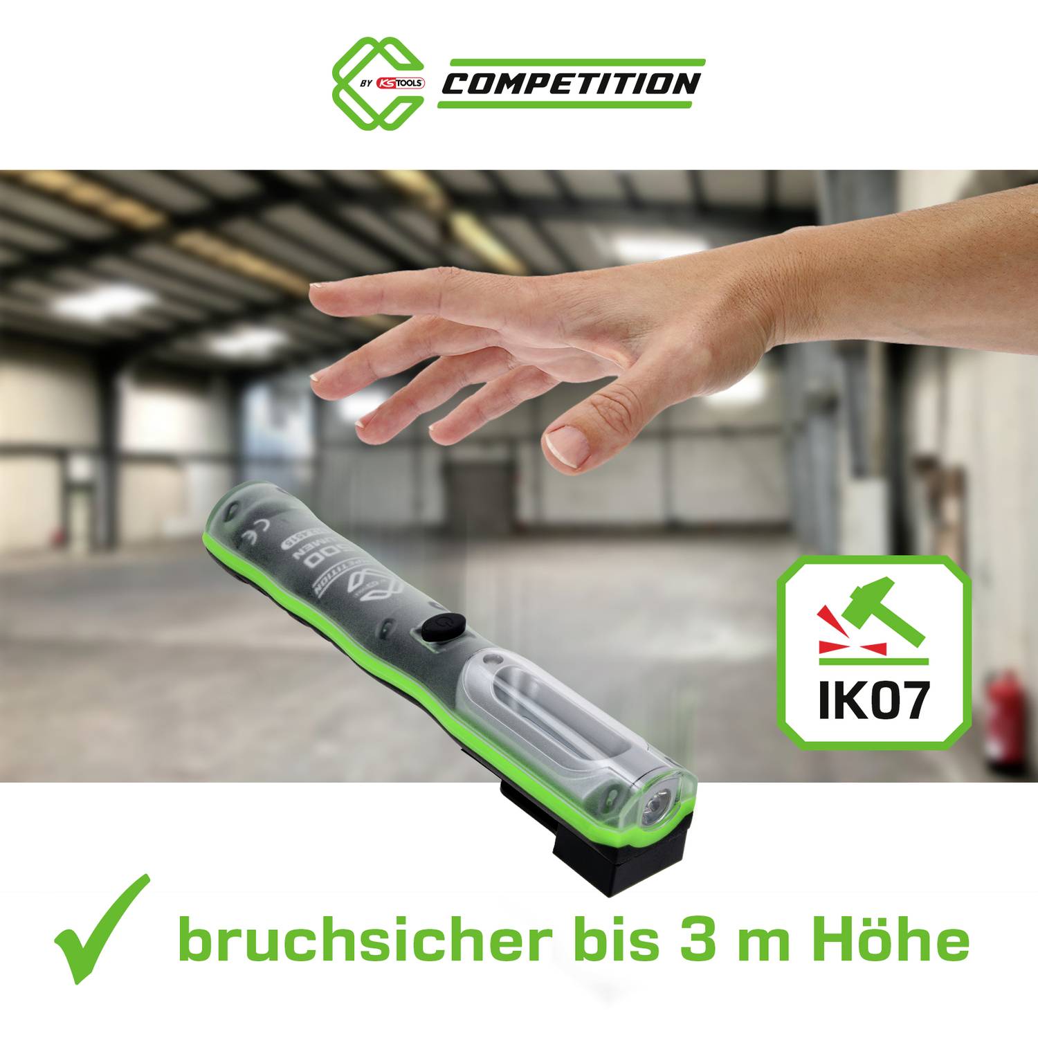 KS Tools 512.4515 COMPETITION LED-Arbeitsleuchte 500 Lumen 2021 Energieeffizienzklasse n.rel