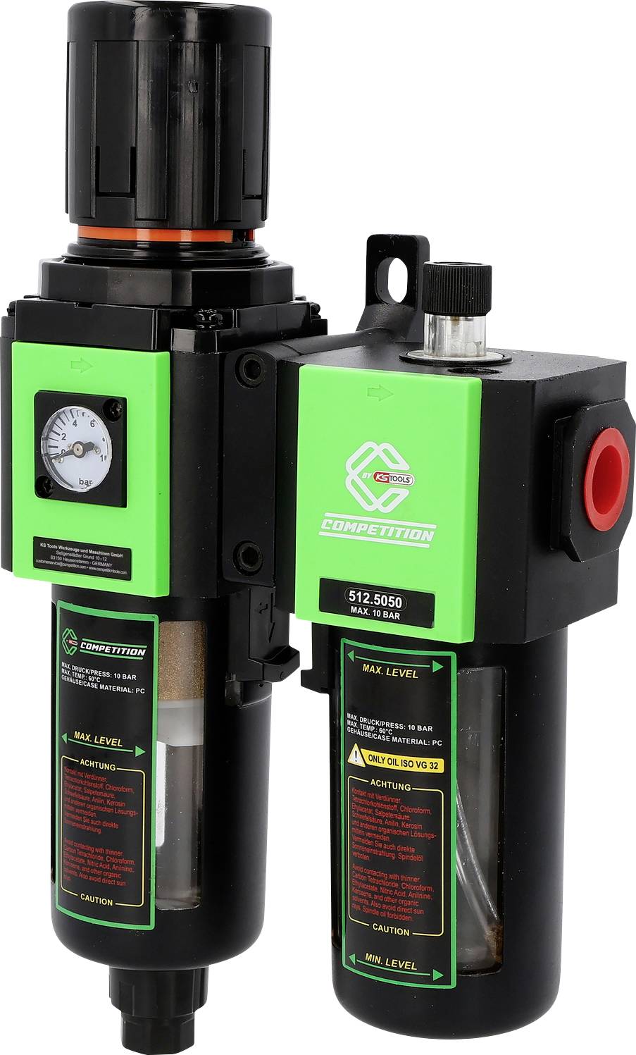 KS Tools 512.5050 COMPETITION Druckluft-Wartungseinheit