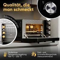 Profi Cook PC-MBG 1277 Minibackofen Multifunktion, Sichtfenster, Umluft-Funktion, stufenloser Temperaturregler Profi Cook PC-MBG 1277 Minibackofen Multifunktion, Sichtfenster, Umluft-Funktion, stufenloser Temperaturregler