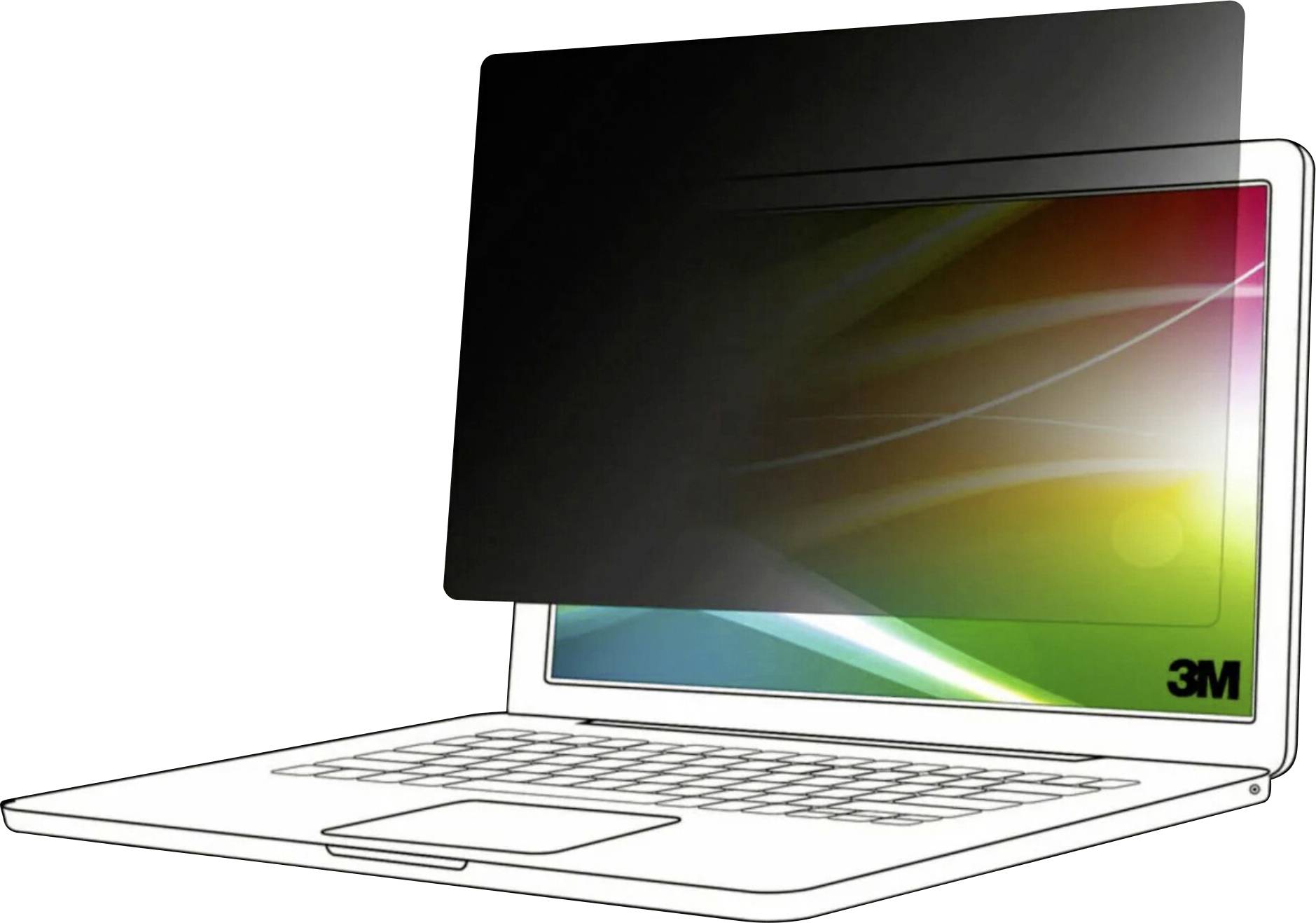 3M BPNAP007 Blickschutzf. 16:10 Bright S Blickschutzfolie Notebook 38,86cm (15,3") 7100323496 Apple® MacBook Air®