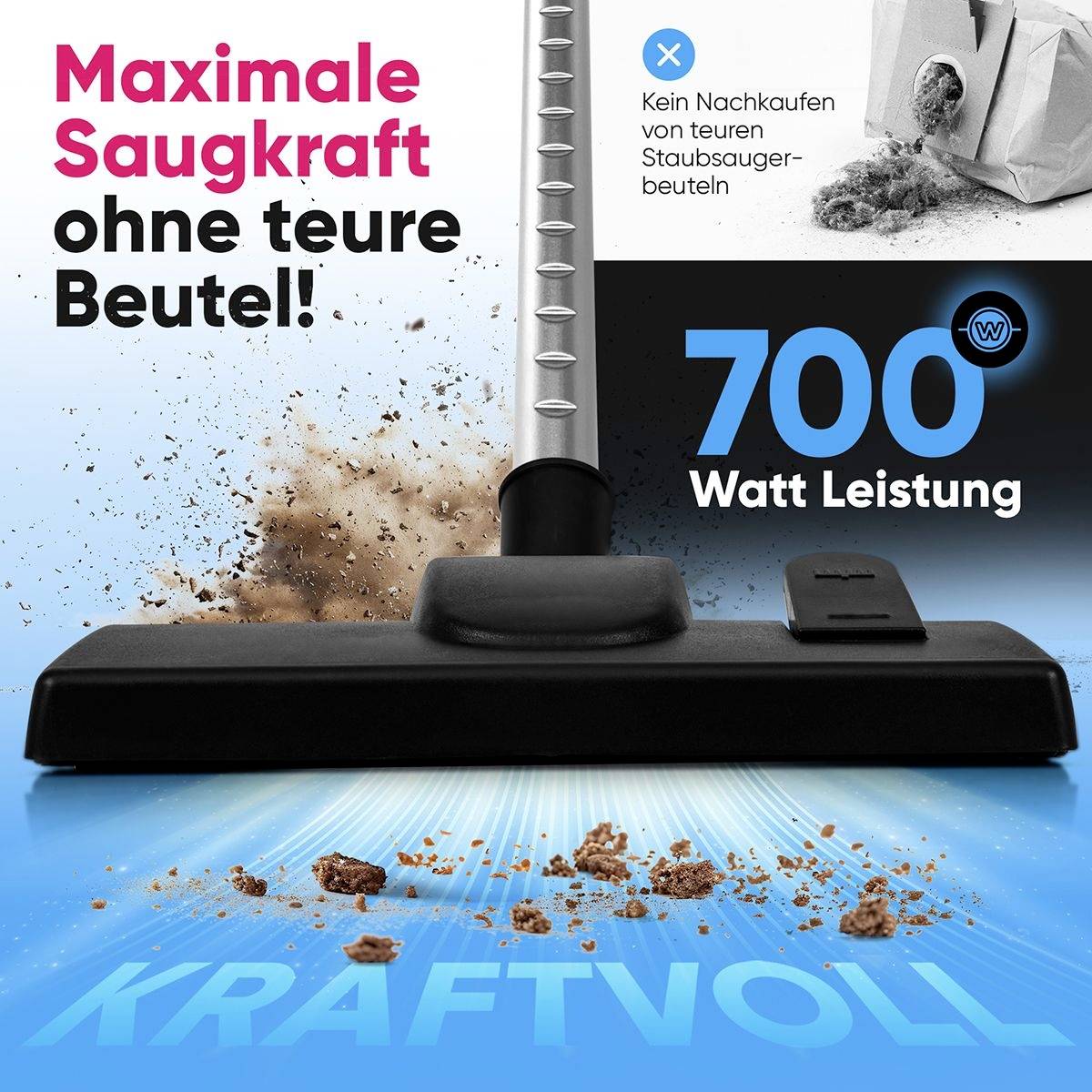 Profi-Care PC-BS 3134 Staubsauger ohne Beutel Beutellos