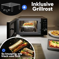 Profi Cook PC-MWG 1278 Mikrowelle Schwarz 700 W Timerfunktion, Grillfunktion Profi Cook PC-MWG 1278 Mikrowelle Schwarz 700 W Timerfunktion, Grillfunktion