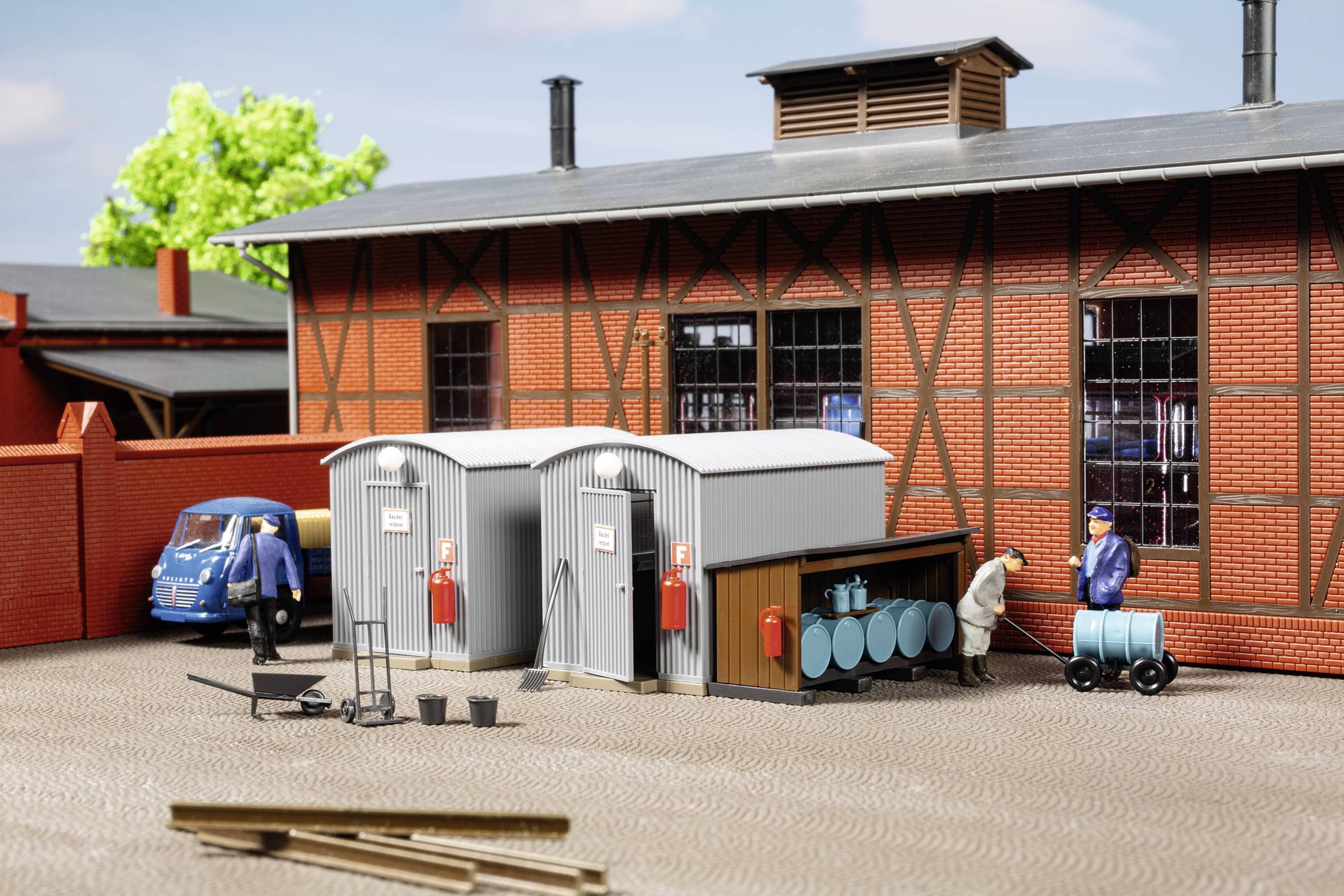 Auhagen 11478 H0 Wellblechschuppen Öllager
