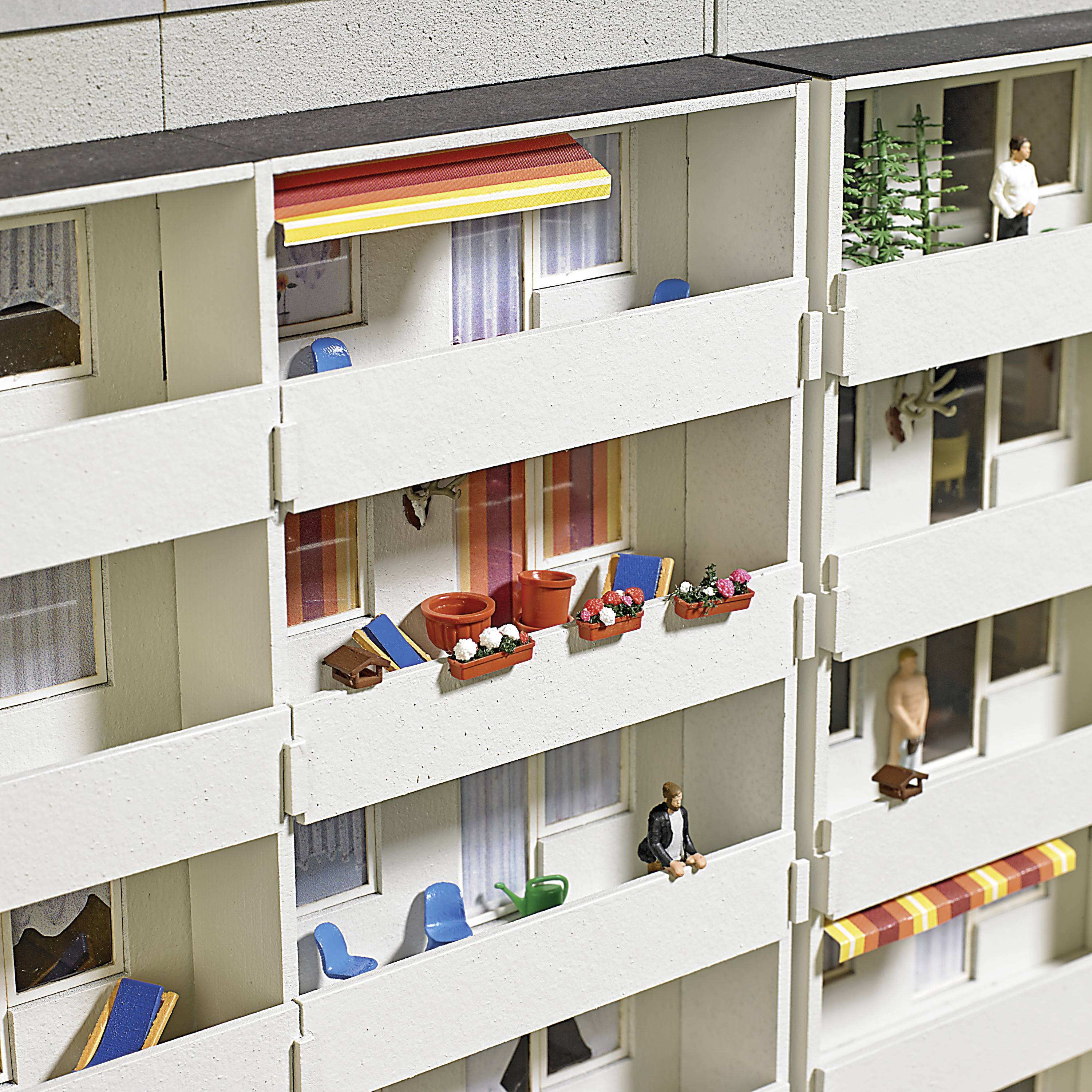 Busch 1836 H0 Balkon-Set Bausatz