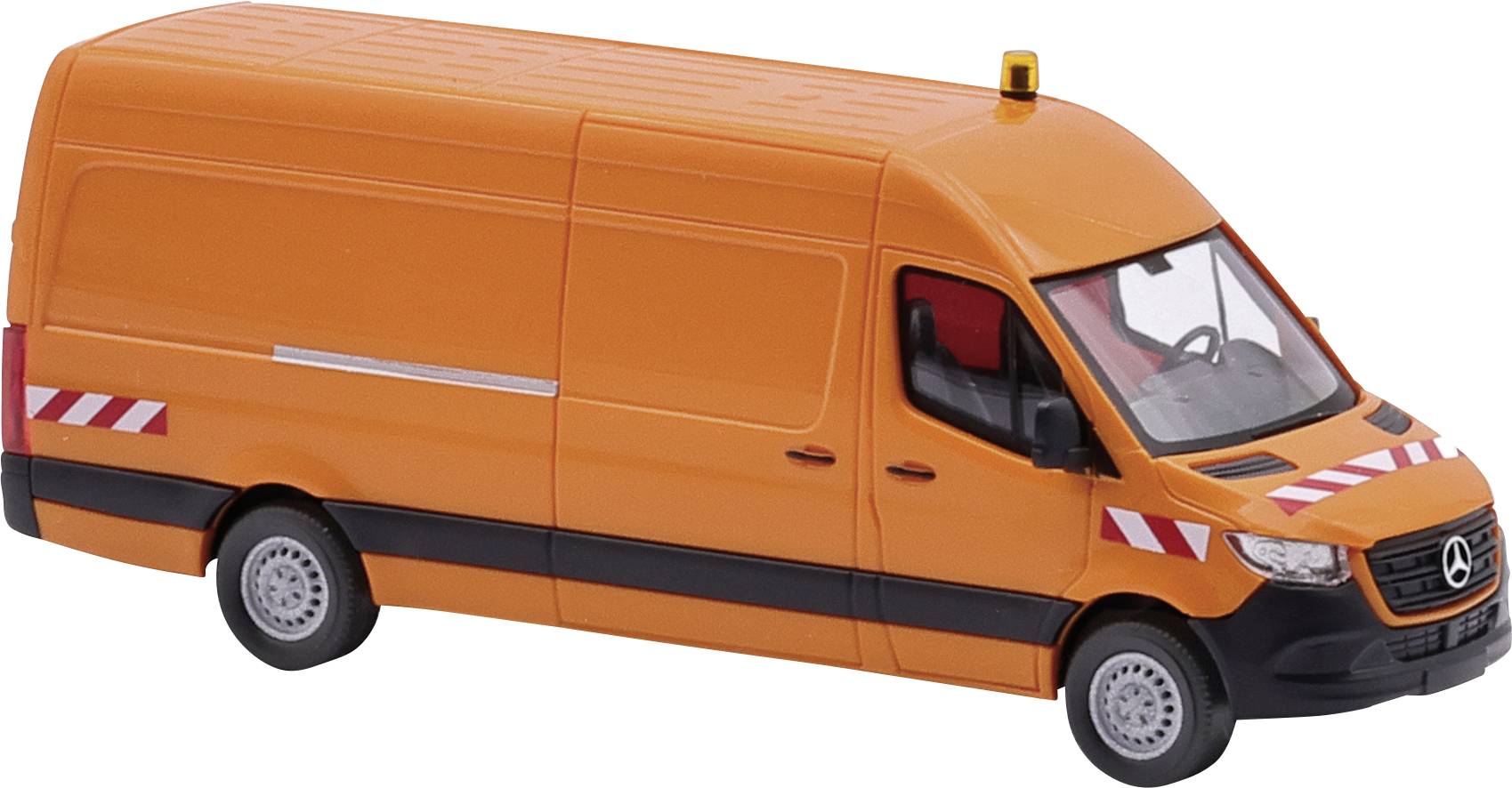 Busch 52636 H0 PKW Modell Mercedes Benz Sprinter langer Radstand, Verkehrsorange