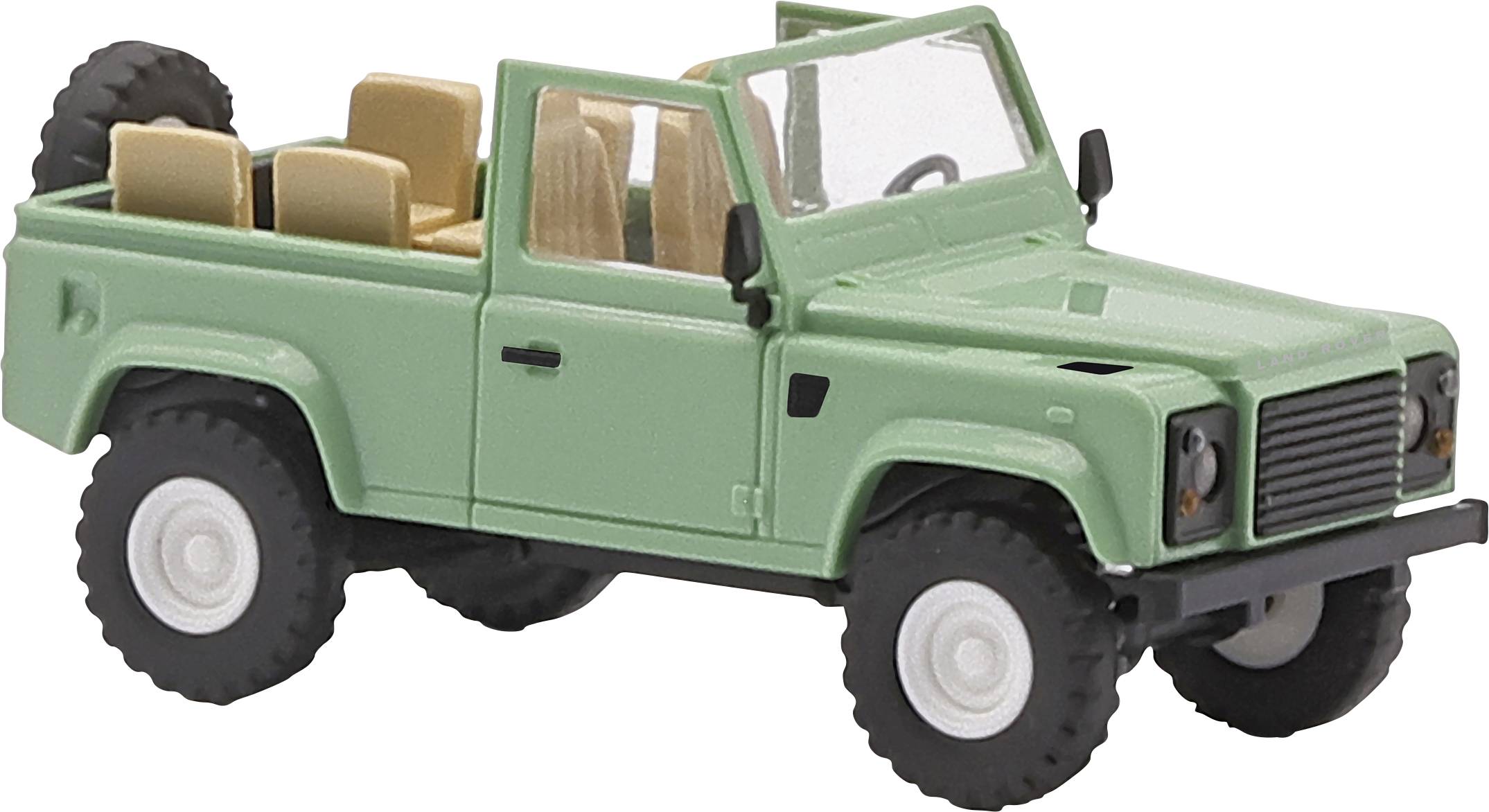 Busch 54391 H0 PKW Modell Land Rover Defender 90 offen, Grün
