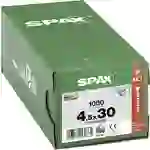 SPAX 1191010450305 Holzschraube 4.5mm 30mm T-STAR plus Stahl WIROX 1000St. SPAX 1191010450305 Holzschraube 4.5mm 30mm T-STAR plus Stahl WIROX 1000St.
