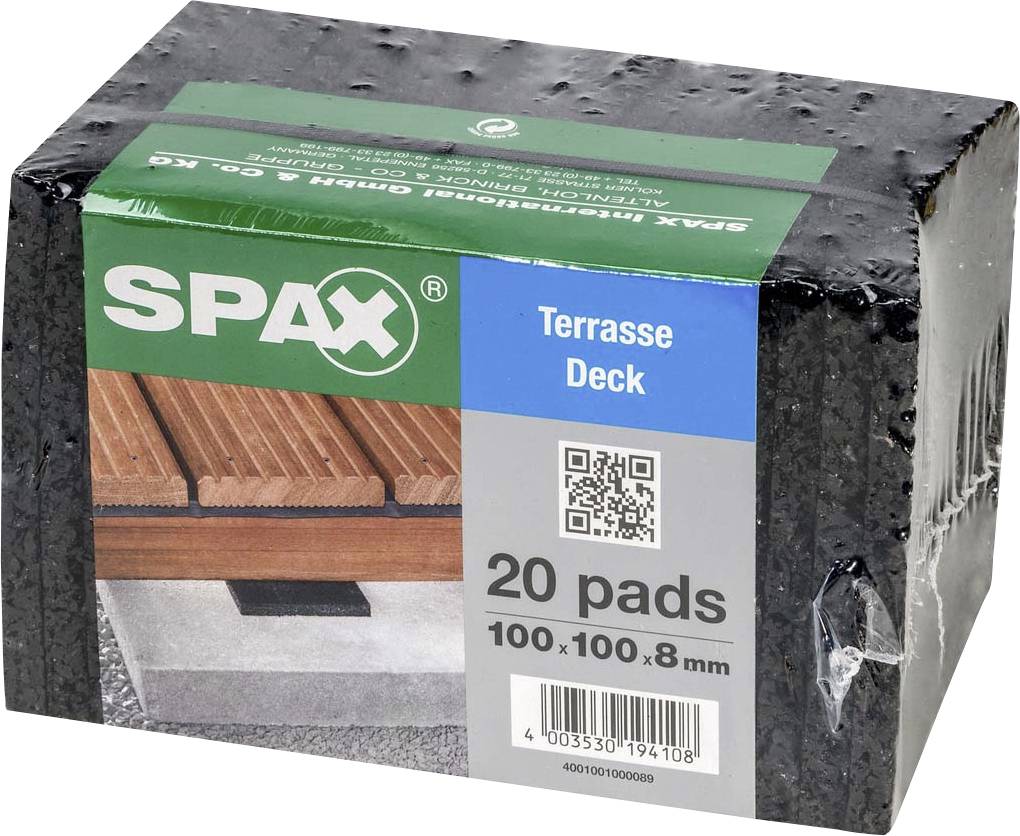 SPAX Abstandshalter 100mm 4001001000089 20 St. (L x B x H) 100 x 100 x 8mm