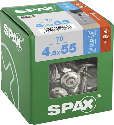 SPAX 4587000450556 Spenglerschraube 4.5 mm 55 mm T-STAR plus
