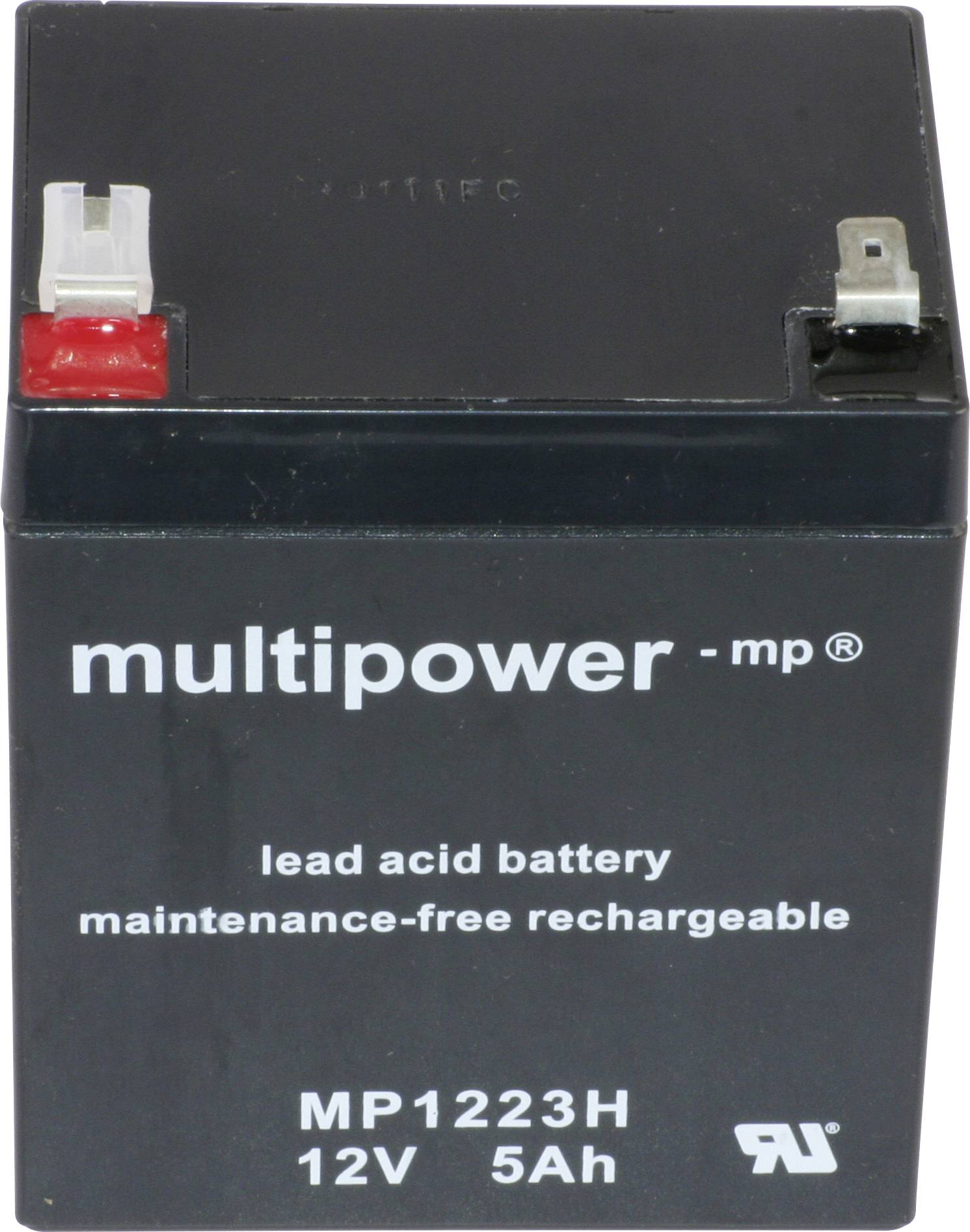 Multipower MP1223H 137313 Bleiakku 12V 5Ah Blei-Vlies (AGM) (B x H x T) 90 x 108 x 70mm Flachstecker 6.35mm Wartungsfrei, Geringe