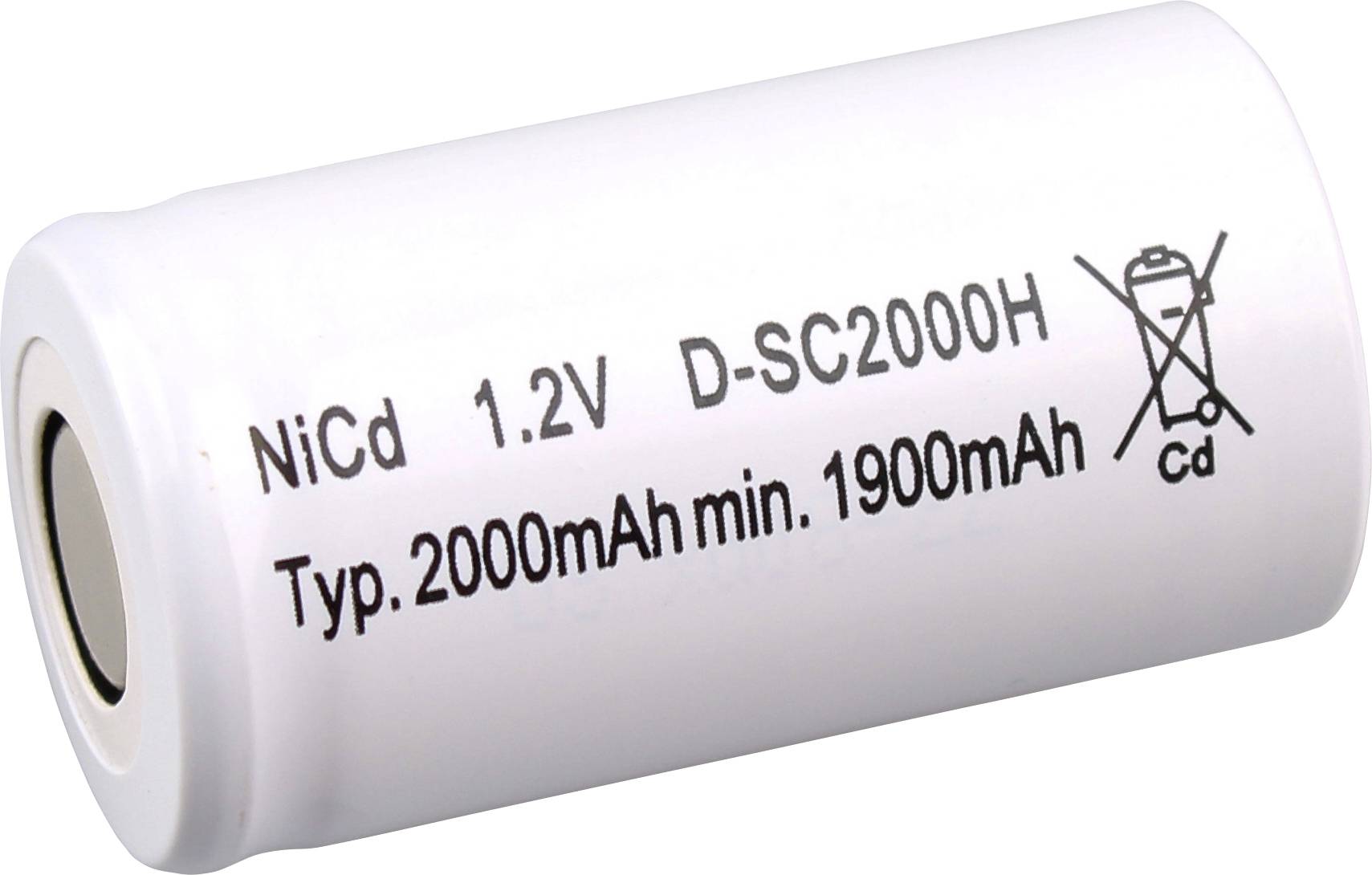 Mexcel Spezial-Akku Sub-C NiCd 1.2V 2000 mAh 1St.