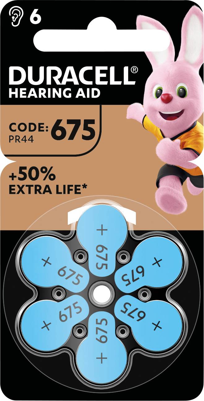 Duracell Hörgerätebatterie ZA 675 1.45 V 1 St. 630 mAh Zink-Luft