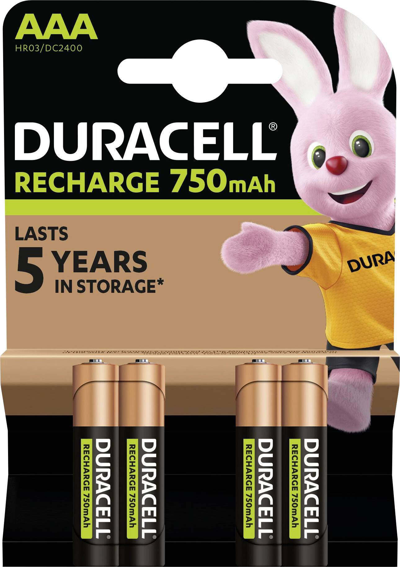 Duracell Micro (AAA)-Akku NiMH 750 1.2 V 4 St.