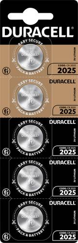 Duracell Knopfzelle CR2025 3 V 5 St. 165 mAh Lithium Elektro 2025