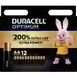 Duracell Optimum Mignon (AA)-Batterie Alkali-Mangan 1.5V 12St. Duracell Optimum Mignon (AA)-Batterie Alkali-Mangan 1.5V 12St.