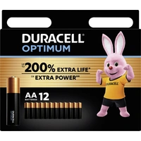 Duracell Optimum Mignon (AA)-Batterie Alkali-Mangan 1.5V 12St. Duracell Optimum Mignon (AA)-Batterie Alkali-Mangan 1.5V 12St.