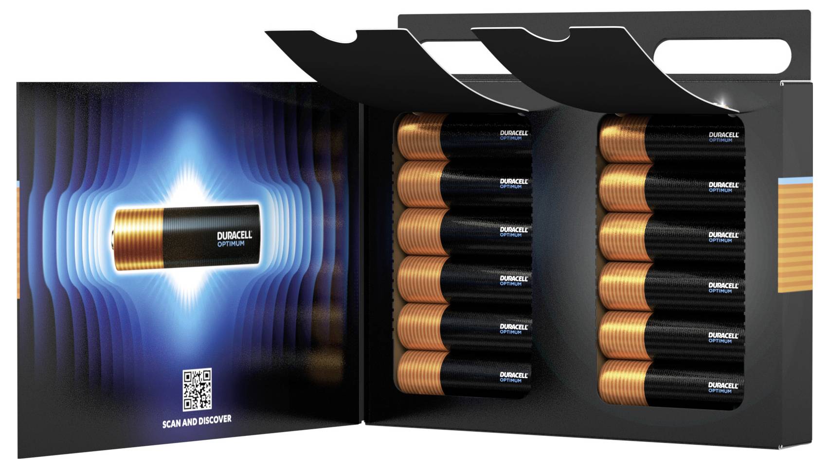 Duracell Optimum Mignon (AA)-Batterie Alkali-Mangan 1.5 V 12 St.