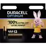 Duracell Optimum Micro (AAA)-Batterie Alkali-Mangan 1.5V 12St. Duracell Optimum Micro (AAA)-Batterie Alkali-Mangan 1.5V 12St.