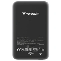 Verbatim Charge 'n' Go Magnetic Wireless Powerbank 10000 mAh Fast Charge, Quick Charge 3.0, USB PD Verbatim Charge 'n' Go Magnetic Wireless Powerbank 10000 mAh Fast Charge, Quick Charge 3.0, USB PD