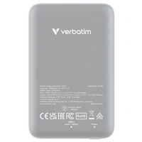 Verbatim Charge 'n' Go Magnetic Wireless Powerbank 10000 mAh Fast Charge, Quick Charge 3.0, USB PD Verbatim Charge 'n' Go Magnetic Wireless Powerbank 10000 mAh Fast Charge, Quick Charge 3.0, USB PD