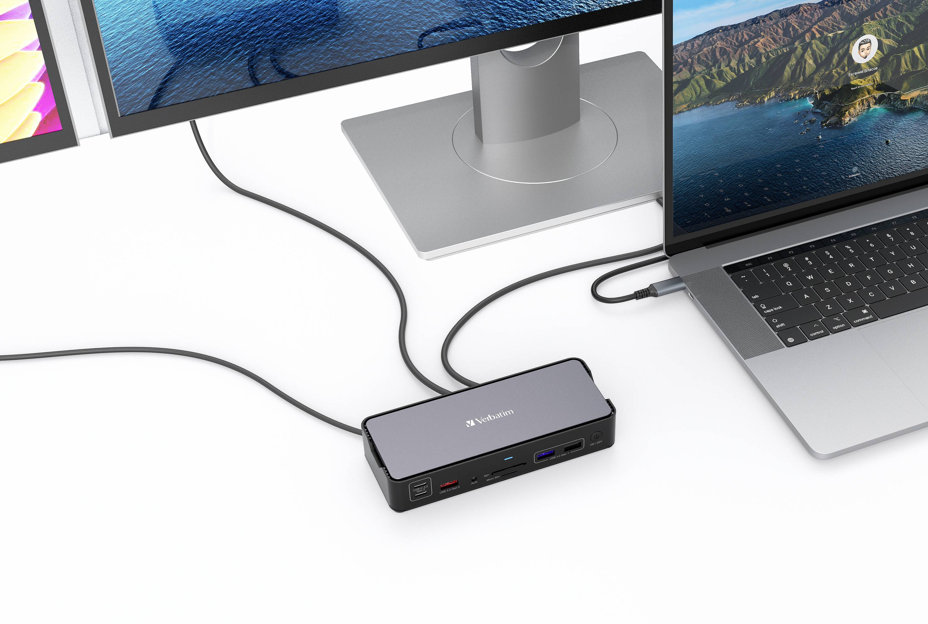Verbatim USB-C® Dockingstation CDS-15 Passend für Marke Dockingstations: Universal USB-C® Power Delivery, integrierter Kartenleser