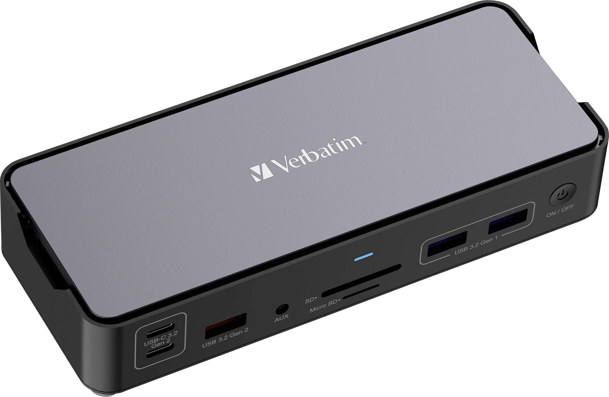 Verbatim USB-C® Dockingstation CDS-15 Passend für Marke Dockingstations: Universal USB-C® Power Delivery, integrierter Kartenleser