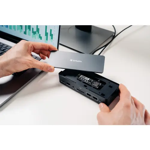Verbatim USB-C® Dockingstation CDS-15SSD Passend für Marke Dockingstations: Universal Inkl. integri Verbatim USB-C® Dockingstation CDS-15SSD Passend für Marke Dockingstations: Universal Inkl. integri
